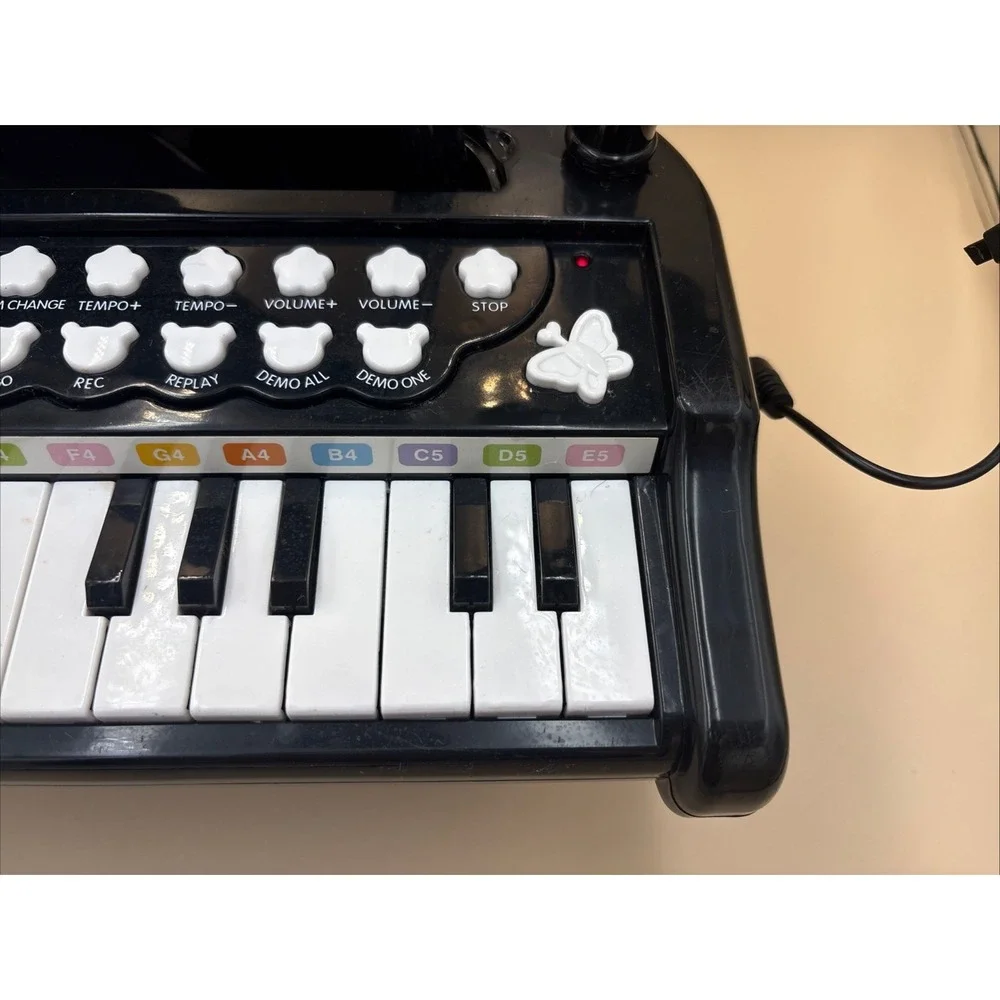 BAOLI Little Musician 24 Key Toy Grand Piano Keyboard w/ Mic Tested Scratched